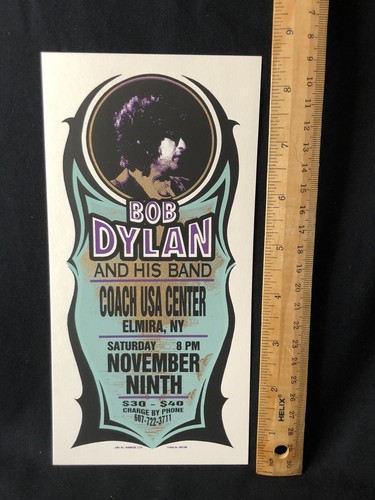 Mark Arminski Original Screen Printed Concert Flyer Handbill BOB DYLAN Pop Art - Picture 2 of 2