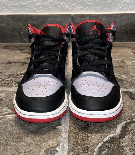 Jordan 1 Mid Bred Shadow (GS) DQ8423-006 Youth Size 4.5 No Box - Picture 2 of 11