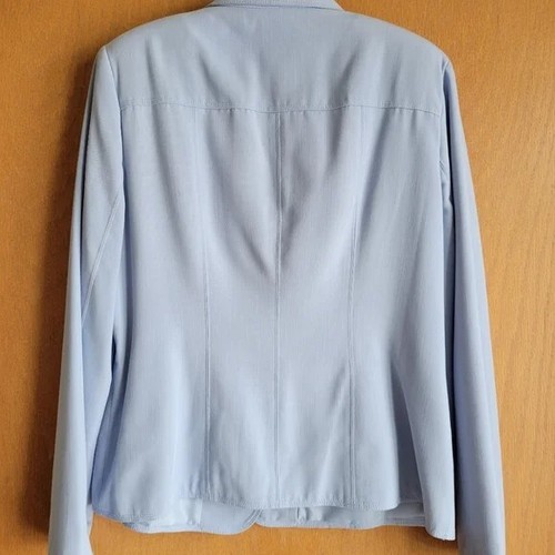 Vintage Sz 12 Sag Harbor Light Blue Blazer with Button Details - Picture 2 of 4