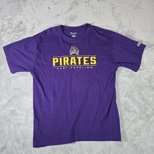 Camicia Champion East Carolina Pirates uomo extra large viola logo ricamato - Foto 3 di 8