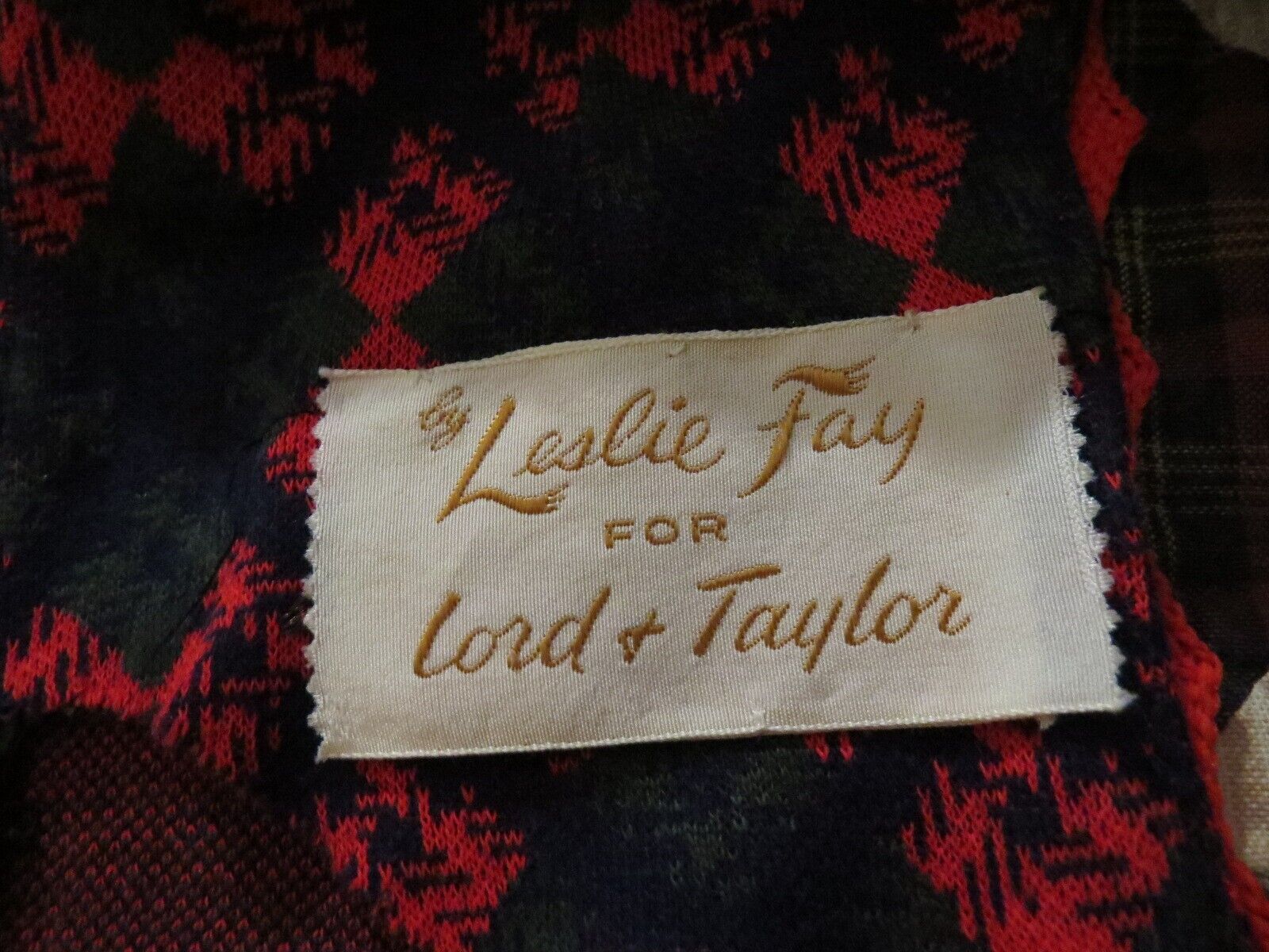 Vtg. 1950's Lord and Taylor Maxi Plaid Mod/Hippie… - image 3