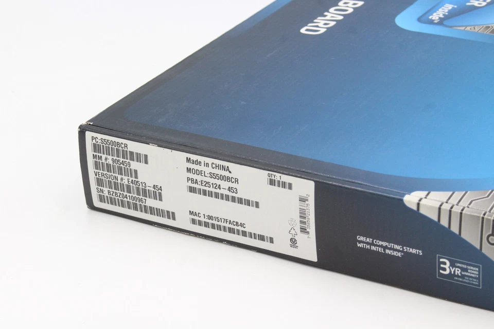 New Intel S5500BCR Server MotherBoard 905459 E40513-454 HTY - Image 2 of 4