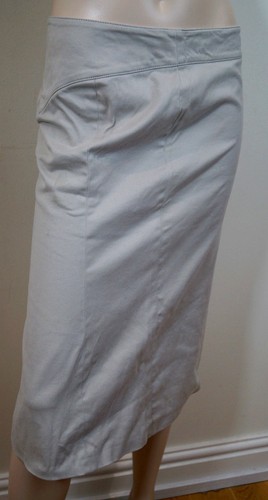 GUCCI Made In Italy Women's Beige Cotton Blend Straight Pencil Skirt IT40; UK8 - Picture 1 of 6