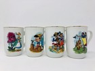 New Listing4 Disney Collection Classic Mugs Set Pinocchio Snow White Alice Mickey Minnie