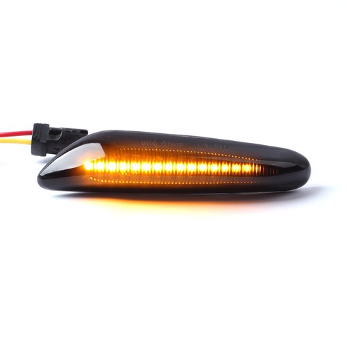 Dynamic Smoke LED Side Marker Turn Signal Lights For BMW E90 E91 E92 E93 E46 E60 - Picture 2 of 8