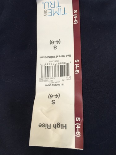 New Time and Tru Capri Leggings Women Navy Many sizes - Picture 2 of 4