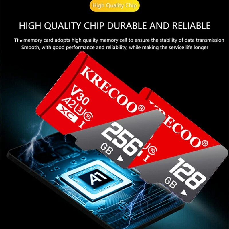 256GB микро памяти SD-карта 10 быстрый 4K флэш TF-карта с адаптером и автомобиля и камеры США - Изображение 4 из 4