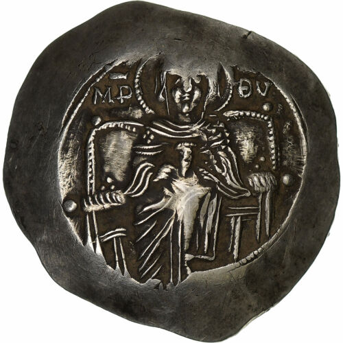 [#1289454] Angelus Isacco II, Aspron trachy, 1185-1195, Costantinopoli, Electrum, - Foto 1 di 2