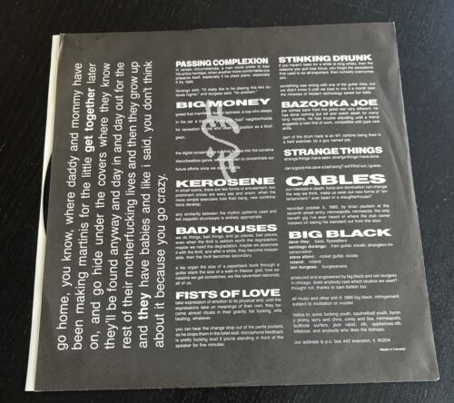Big Black - Atomizer OG Original Pressing Homestead Records 1986 - Picture 3 of 11