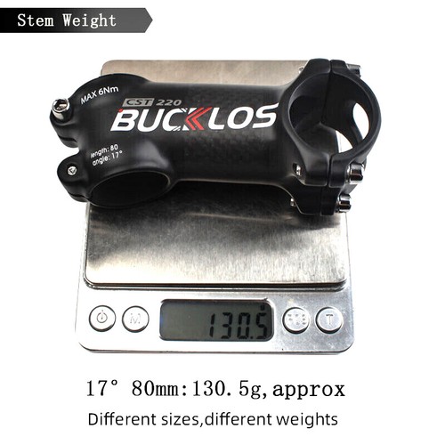 Steli manubrio bici 31,8mm 7/17/22° 60-100mm 1-1/8" stelo barra carbonio/alluminio US - Foto 6 di 18