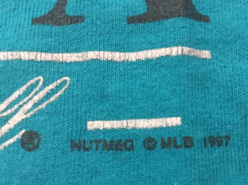 Camiseta De Colección 1997 Nutmeg Mills Lee Deporte MLB Béisbol Florida Marlins Mediana - Imagen 4 de 8