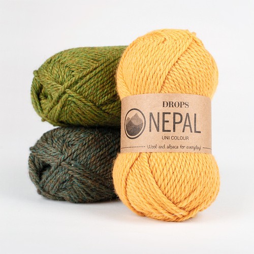 Drops NEPAL 35% Alpaca 65% Wool Worsted Yarn 40+ colors Fast delivery - Picture 5 of 52