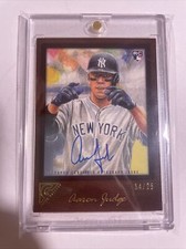 Aaron Judge 2017 Topps Gallery RC ORANGE /25 AUTO New York Yankees Rookie Card