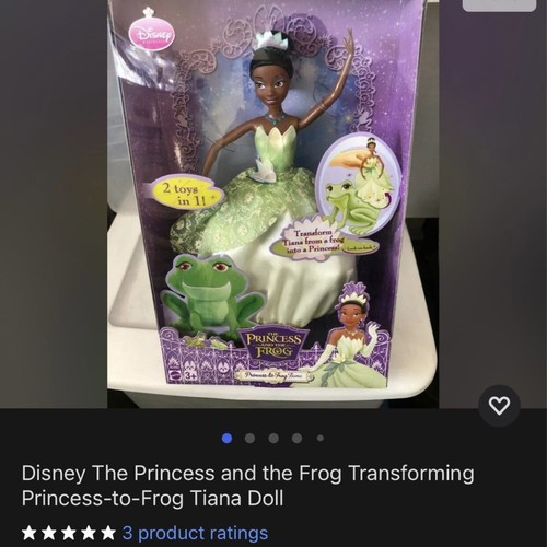 2009 Disney TIANA TO FROG Transforming Doll Rare Princess & The Frog Collectible - Picture 10 of 10