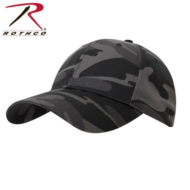 Casquette profil bas couleur Rothco Camo Supreme   camouflage noir
