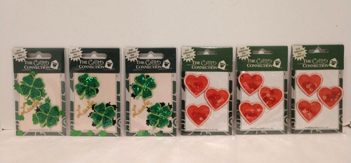 NEW~Card Connection Self Adhesive Sticker ST PATRICK'S and VALENTINES ...