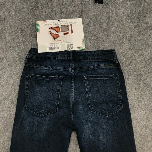 &Denim by H&M Jeans Girls Size 16 Distressed Pocket Dark Wash Skinny Stretch - Picture 9 of 12