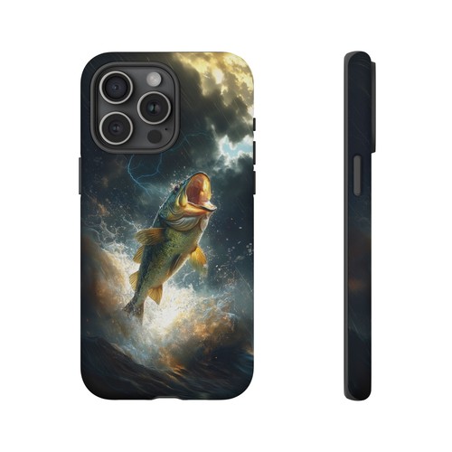 Big Mouth Bass Fish Thunderstorm River - Phone Case for iPhone, Galaxy, Pixel - 第 52/281 張圖片