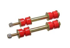 End Link Hyper-Flex 2-5/8"Long Sleeve 3/8"Bolts Poly/Steel Red/Zinc x2