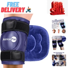 Ice Pack for Knee Pain Relief, Reusable Gel Ice Wrap for Injuries, Swelling, Kne