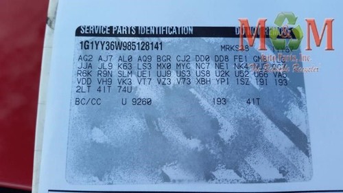 Speedometer Cluster US Convertible Fits 06-08 CORVETTE 1003583 - Picture 11 of 12