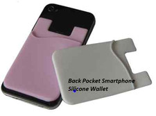 Smartphone Silicone Wallet Back Pocket Credit Card Cash Driving Licence Holder