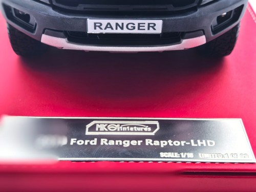 1/18 MK 01 Miniatures Ford Ranger Raptor LHD Black 2019 99pcs AB487 - Picture 6 of 9