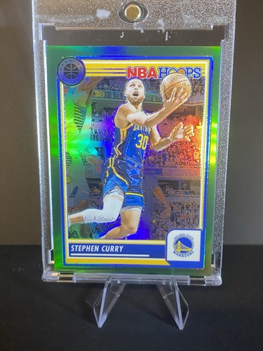 2023-24 Panini NBA Hoops Premium Stock - Stephen Curry #192 Green Prizm /75
