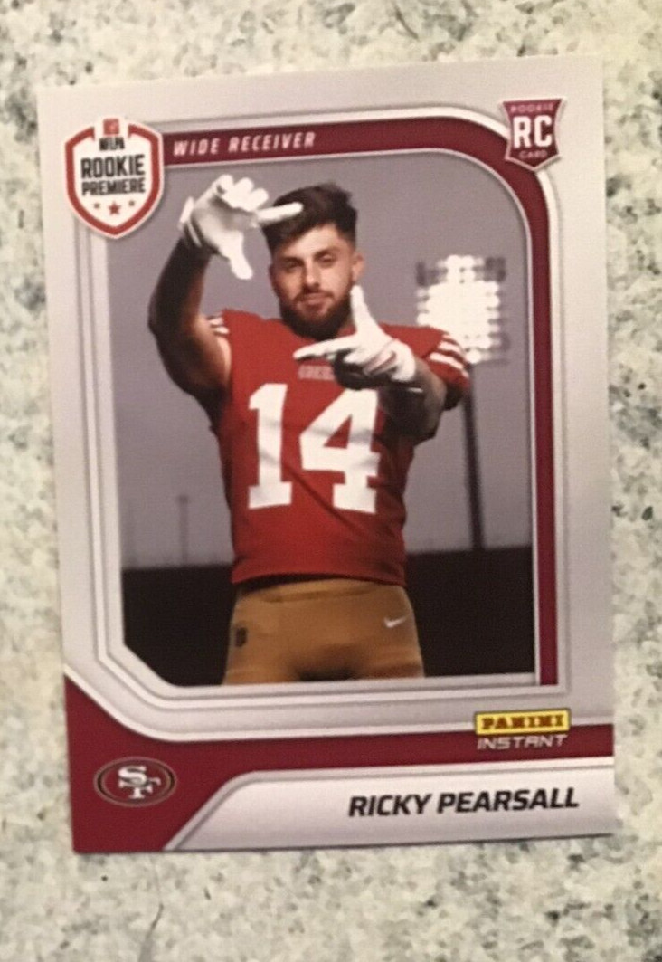 2024 Panini NFL Instant RC Ricky Pearsall 49er RPS First Look ++IN STOCK++