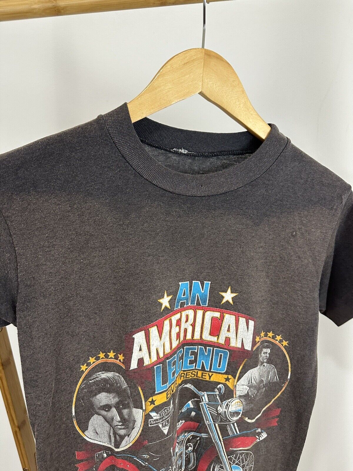 驚きの値段で DAVIDSON HARLEY 80's Elvis Tシャツ Presley Tシャツ