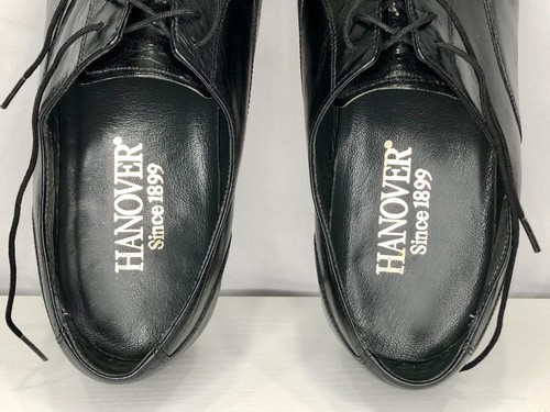 Hanover Herren Runde Kappe Zehe Schnürschuhe Elegant Schuhe Schwarz Größe US 8,5 D 570102103 - Bild 10 von 14