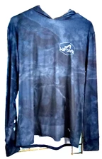 Surf Style Performance size medium UPF 50 multicolor hoody men's NWT