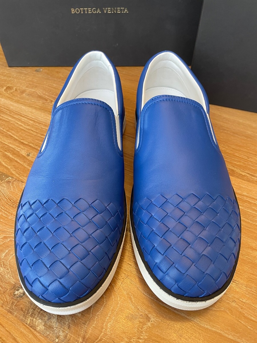 BOTTEGA VENETA Intrecciato Blue Leather 592368 Speedster