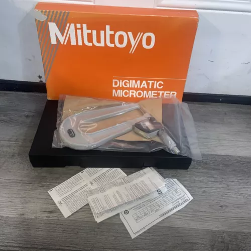 Mitutoyo 389-361-30 - Digimatic Sheet Metal Micrometer F-F 0"- 1"/25mm SPC IP65