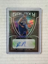 2020-21 Panini Obsidian Galaxy Auto EE Green /25 Richard Hamilton #GAL-RHA Auto
