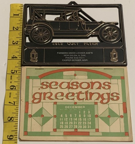 Vintage Farmers Union Locker Association Coey Flyer Kalender Neu Salem North Dakota - Bild 2 von 24