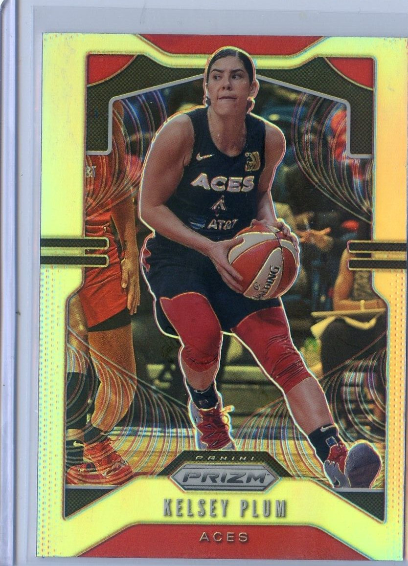 2020 Panini Prizm WNBA KELSEY PLUM #9 SILVER PRIZM LAS VEGAS ACES
