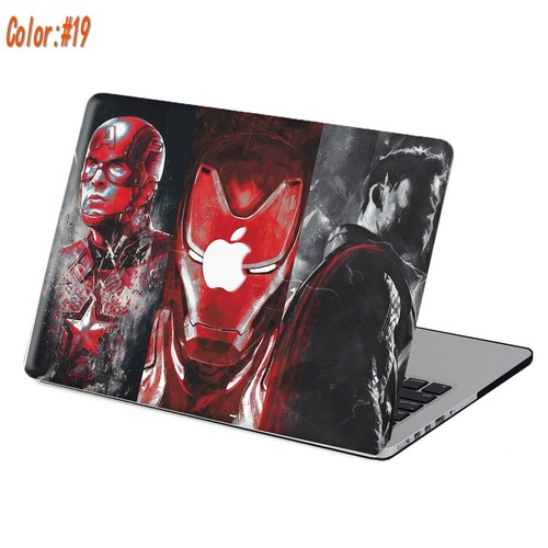 Superhero Iron Man Pattern Rubberized Hard Laptop Case Cover For Macbook Pro Air - Picture 27 of 27