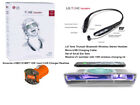 Lg Hbs-510 Wireless Bluetooth Black W Mophie Uv Sanitizer Charging & Car Charger
