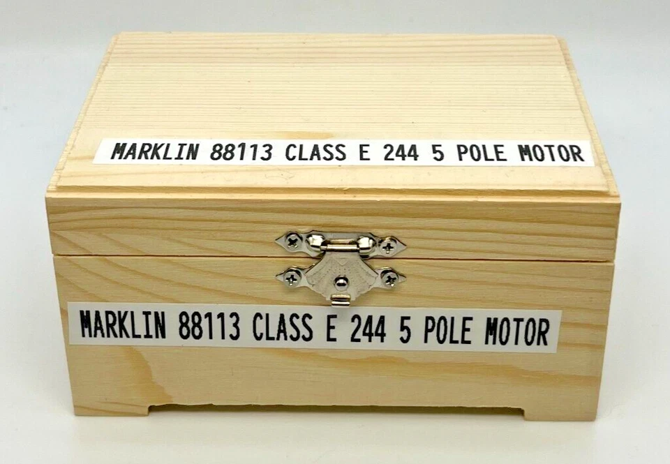 Z Scale Marklin 88113 Class E DB 244 New 5 Pole Motor Loco Custom Wood Case - Image 2 of 4