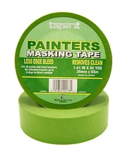 24 Rolls of Green Painters Masking Tape - 1.41" x 60 yards
