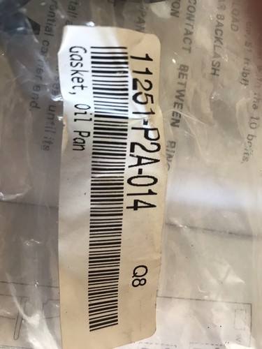 Genuine OEM Honda 11251-P2A-014 Engine Oil Pan Gasket Seal - Bild 3 von 3