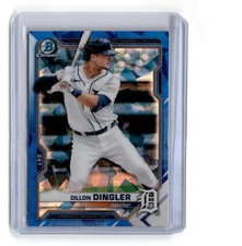 Dillon Dingler 2021 Bowman Chrome Sapphire Edition #BCP-72 Detroit Tigers
