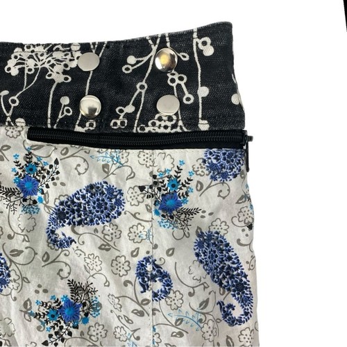Floral Mini Skirt Reversible Colorful Print Party Fashion Skirt 0378 - Picture 8 of 8