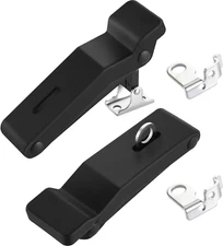 2 Pieces Rubber Latch Flexible Front Storage Rack 4 Inch with Hole, over Center 