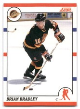 Brian Bradley 1990-91 Score Canadian HOCKEY #198 Vancouver Canucks