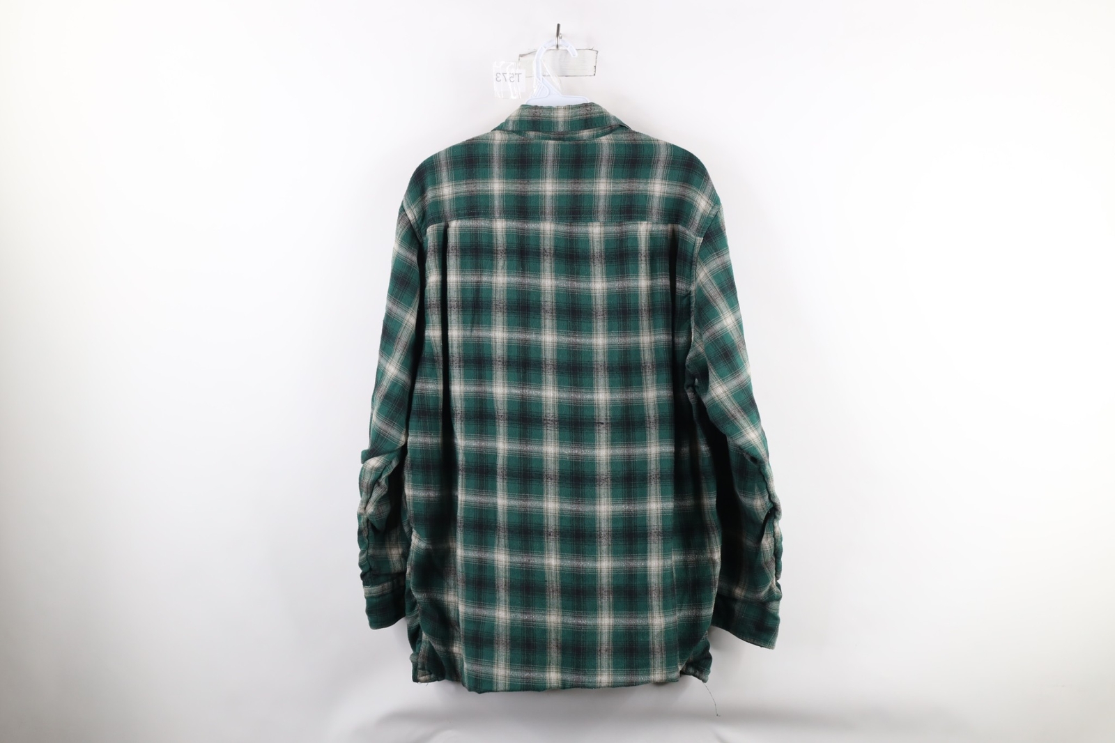 Vintage 90s Streetwear Mens Medium Distressed Thermal Lined Flannel Shirt Jacket