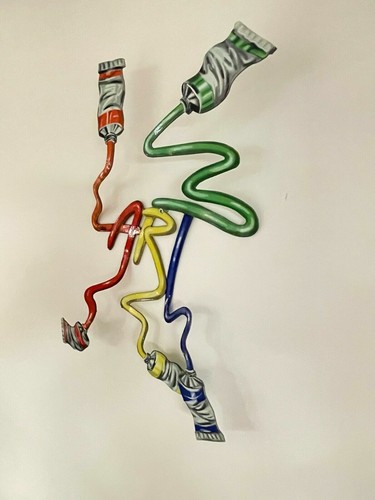 Pop art Metal "Arte" escultura pintada a mano por DAVID GERSTEIN - Imagen 8 de 8