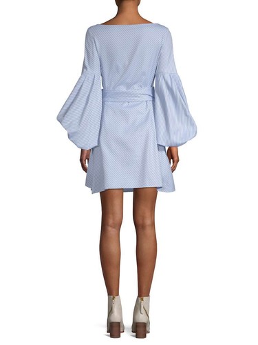 ALEXIS "Mana" asymmetrisches Wickelkleid (S) Ballonärmel $ 795 AUSVERKAUFT Neu mit Etikett Beyoncé - Bild 5 von 9