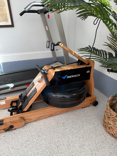Merach 950 Faltbares Trainingsrudergerät aus Holz Wasser Elektromagnetisch für Zuhause - Bild 6 von 15